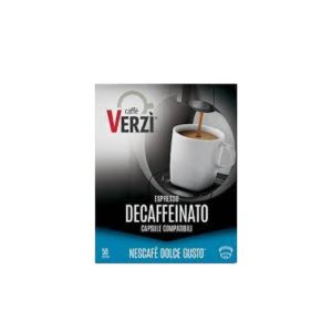 Caffè Verzì Decaffeinato Dolce Gusto – Capsule Compatibili | Delicato, Cremoso e Senza Caffeina
