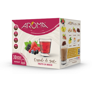 Aroma Light Tisana ai Frutti di Bosco Capsule Compatibili Nespresso | Fruttata, Dolce e Senza Glutine