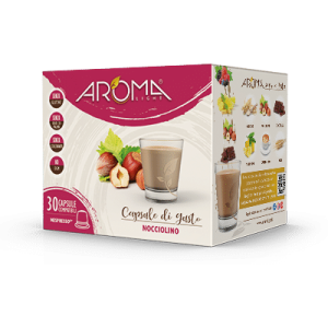 Aroma Light Nocciolino Capsule Compatibili Nespresso | Cremoso, Goloso e Senza Glutine