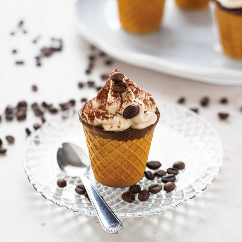 Chocup® tazzina di cioccolato con semifreddo al caffè