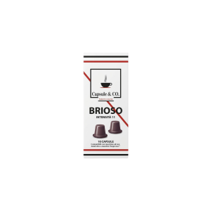 Capsule&Co Miscela Brioso Capsule Compatibili Nespresso | Espresso Vivace e Intenso - 100 Pz