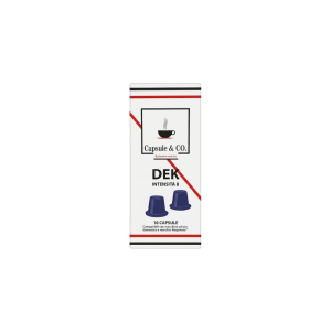 Capsule&Co Miscela Dek Capsule Compatibili Nespresso | Il Vero Espresso Senza Caffeina - 100 Pz