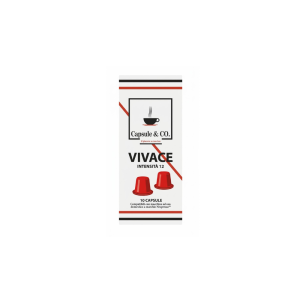 Capsule&Co Miscela Vivace Capsule Compatibili Nespresso | Caffè Vibrante e Aromatico - 100 Pz